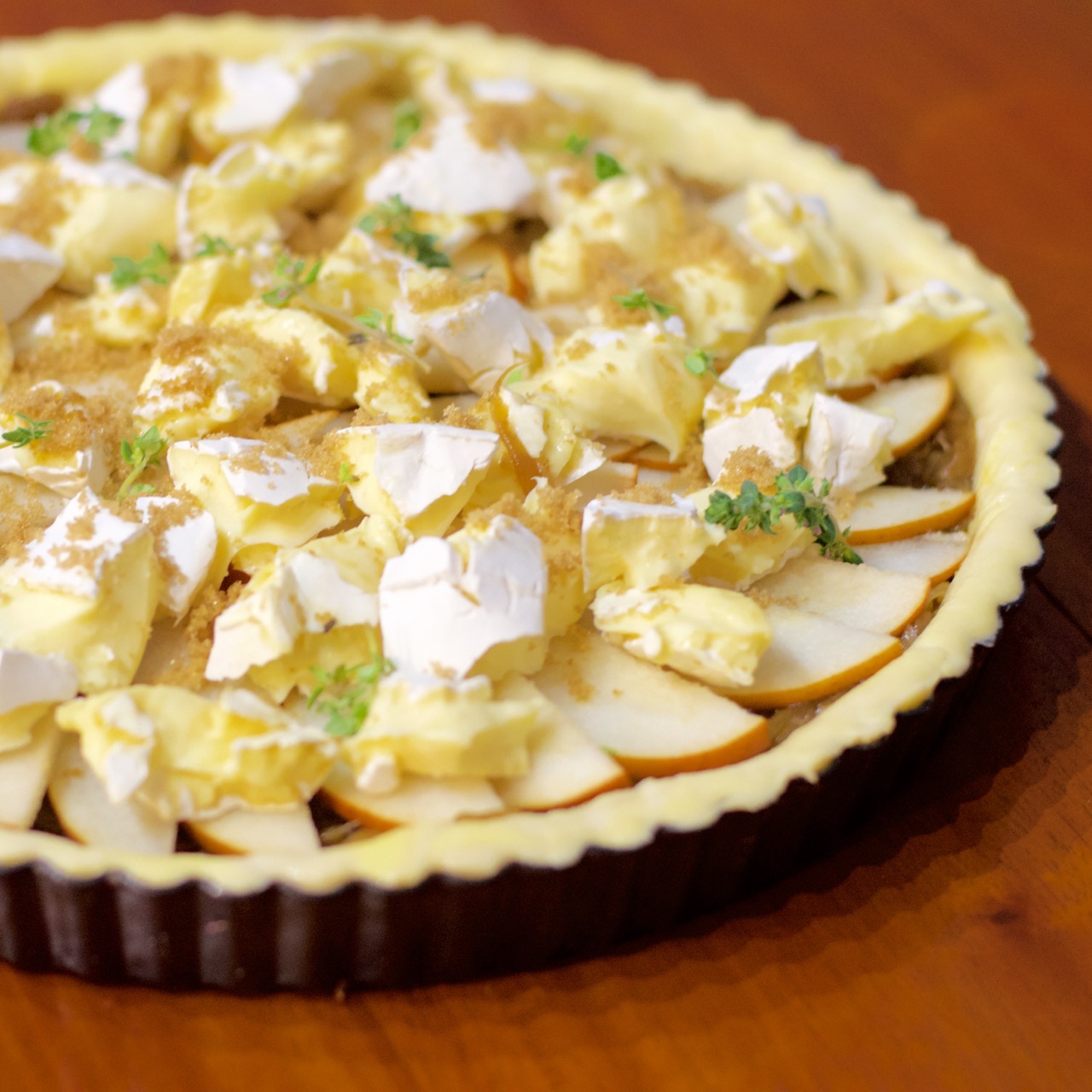 Caramelised Onion and Pear Tart